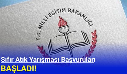 Sıfır Atık Yarışması Başvuruları Başladı