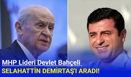 MHP Lideri Devlet Bahçeli Selahattin Demirtaş'ı Aradı