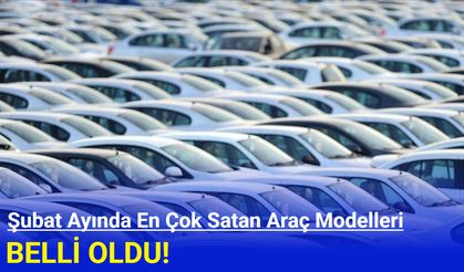 Şubat ayında en çok satan arabalar belli oldu