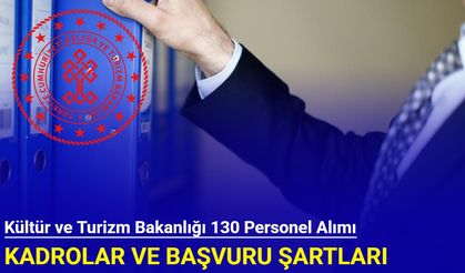 Kültür ve Turizm Bakanlığı 130 personel alımı yapacak