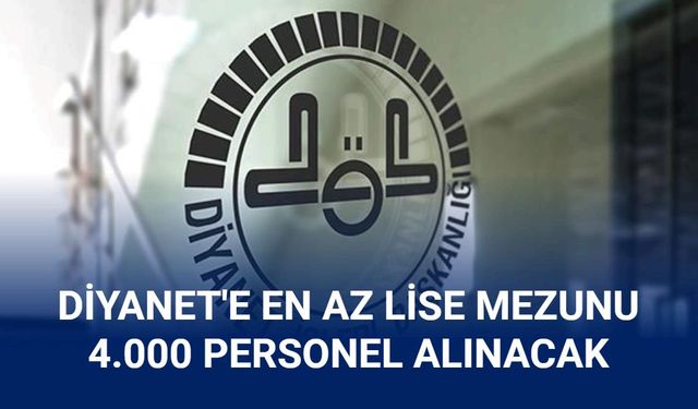 Diyanet 4000 imam hatip alımı yapacak