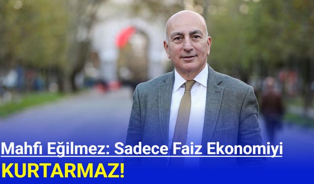 Mahfi Eğilmez: Sadece faiz ekonomiyi kurtarmaz