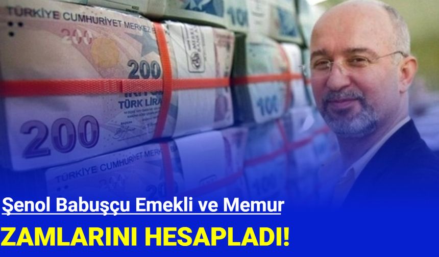 Şenol Babuşçu, emekli ve memur maaş zam oranını hesapladı